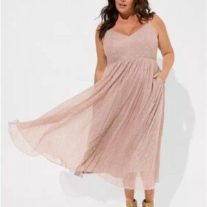 Torrid Pink Sweetheart Midi Sundress